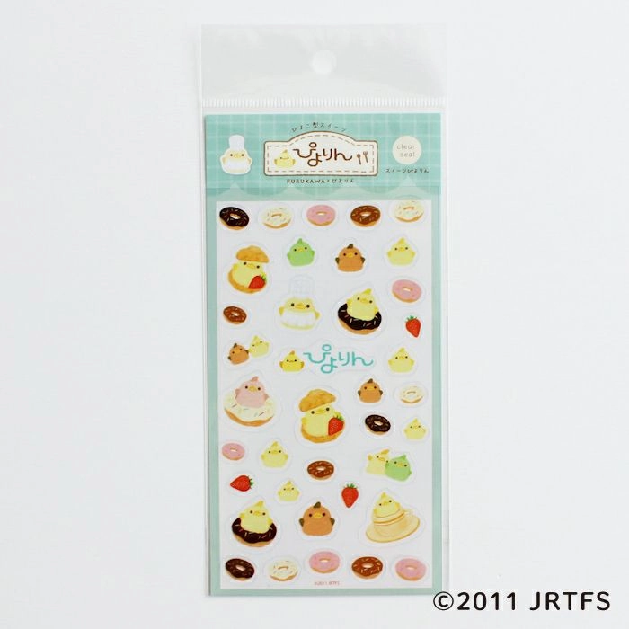 Piyorin Transparent Sticker Sheet - Sweets elegant earthy