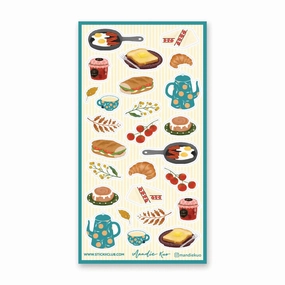 budget pack Stickii French Country Breakfast Sticker Sheet