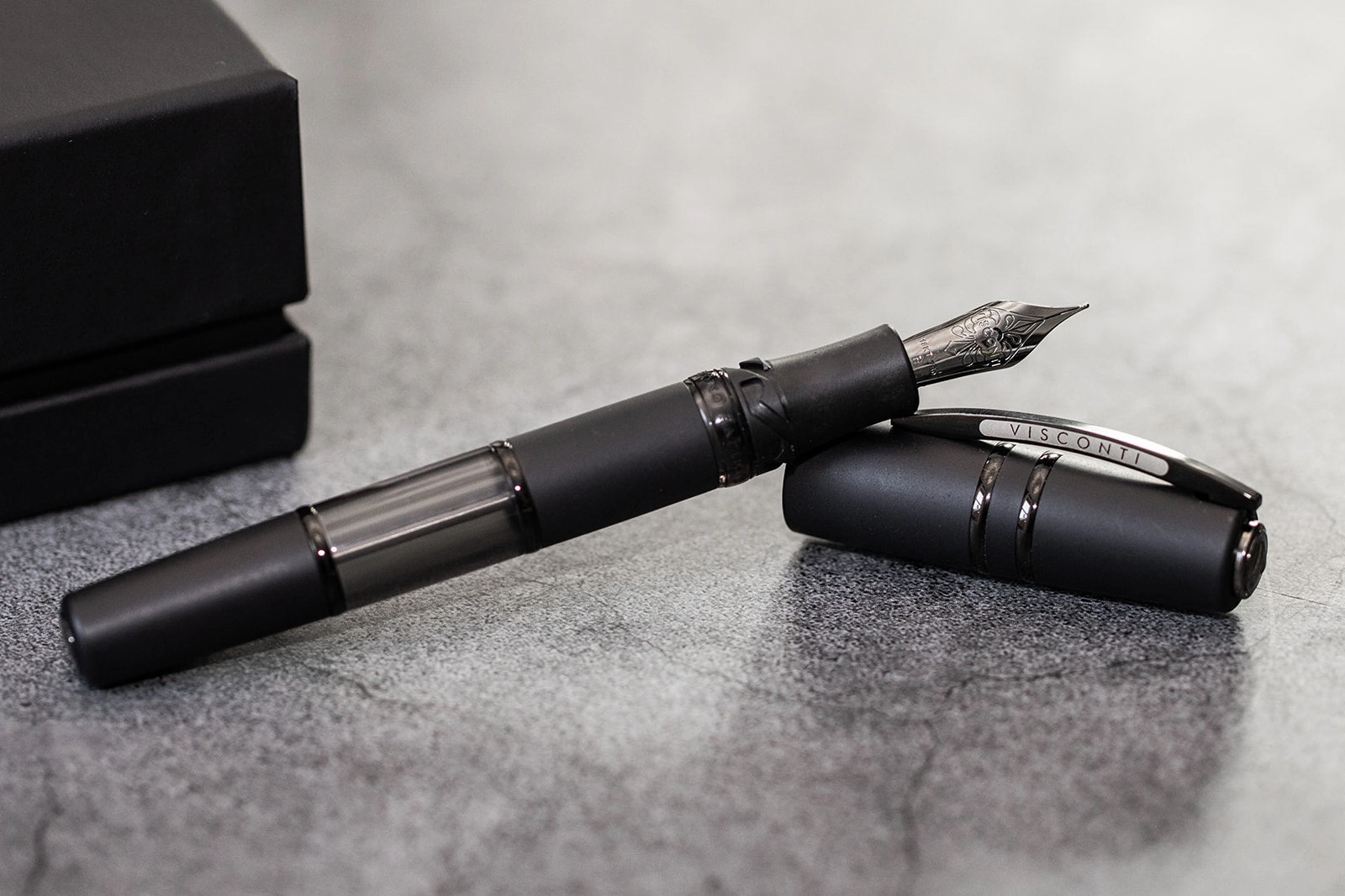Visconti Homo Sapiens Dark Crystal Fountain Pen round