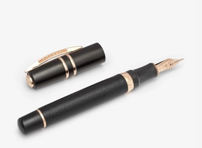 Visconti Homo Sapiens Dual Touch Black Fountain Pen tall exclusive