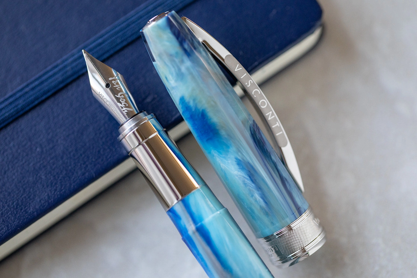 Visconti Van Gogh Self-Portrait Blue Fountain Pen waterproof