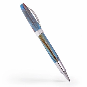 Visconti Van Gogh Self-Portrait Blue Rollerball Pen rubber locking