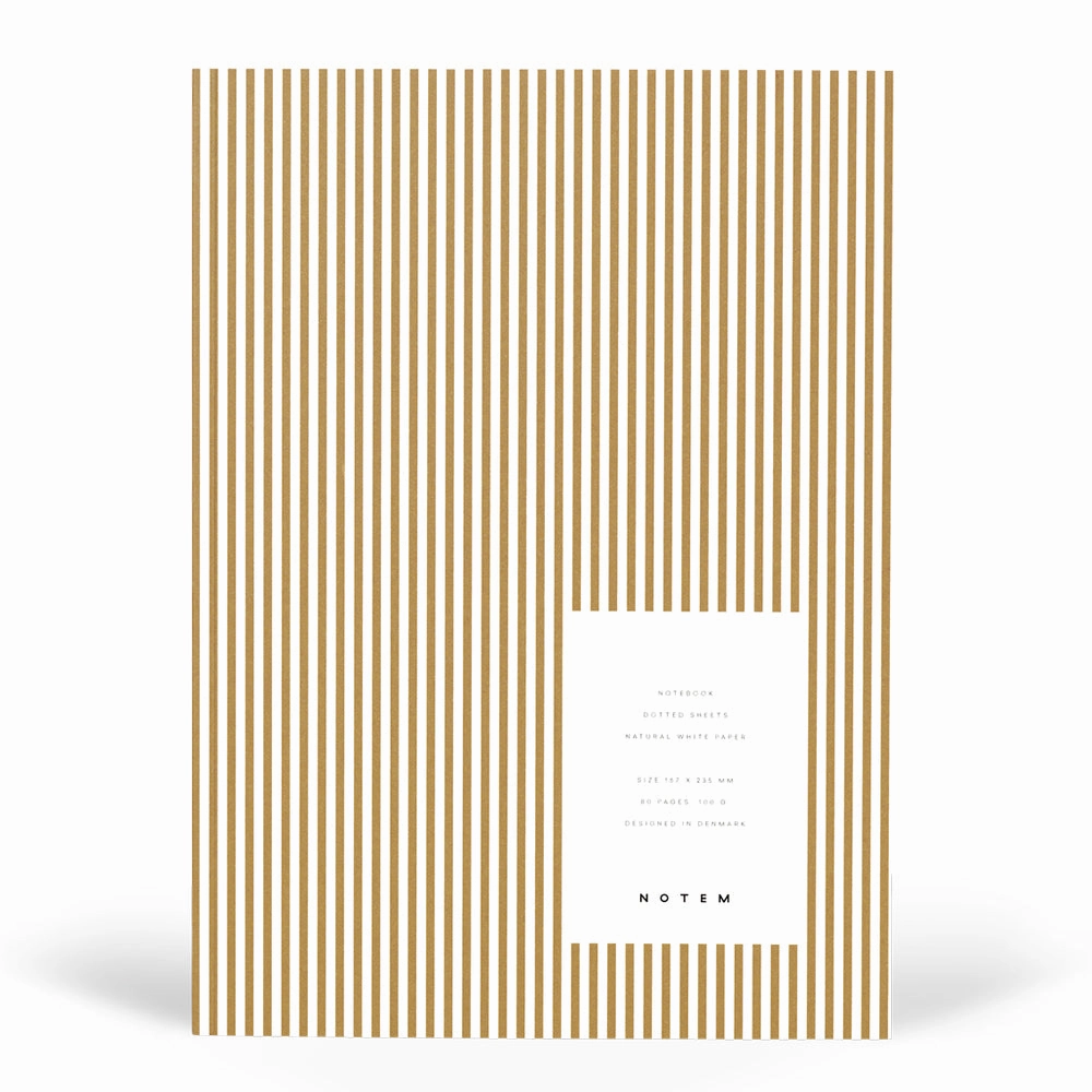 Vita Striped Paper-Cover Notebook superior