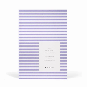 Vita Striped Paper-Cover Notebook adjustable biodegradable