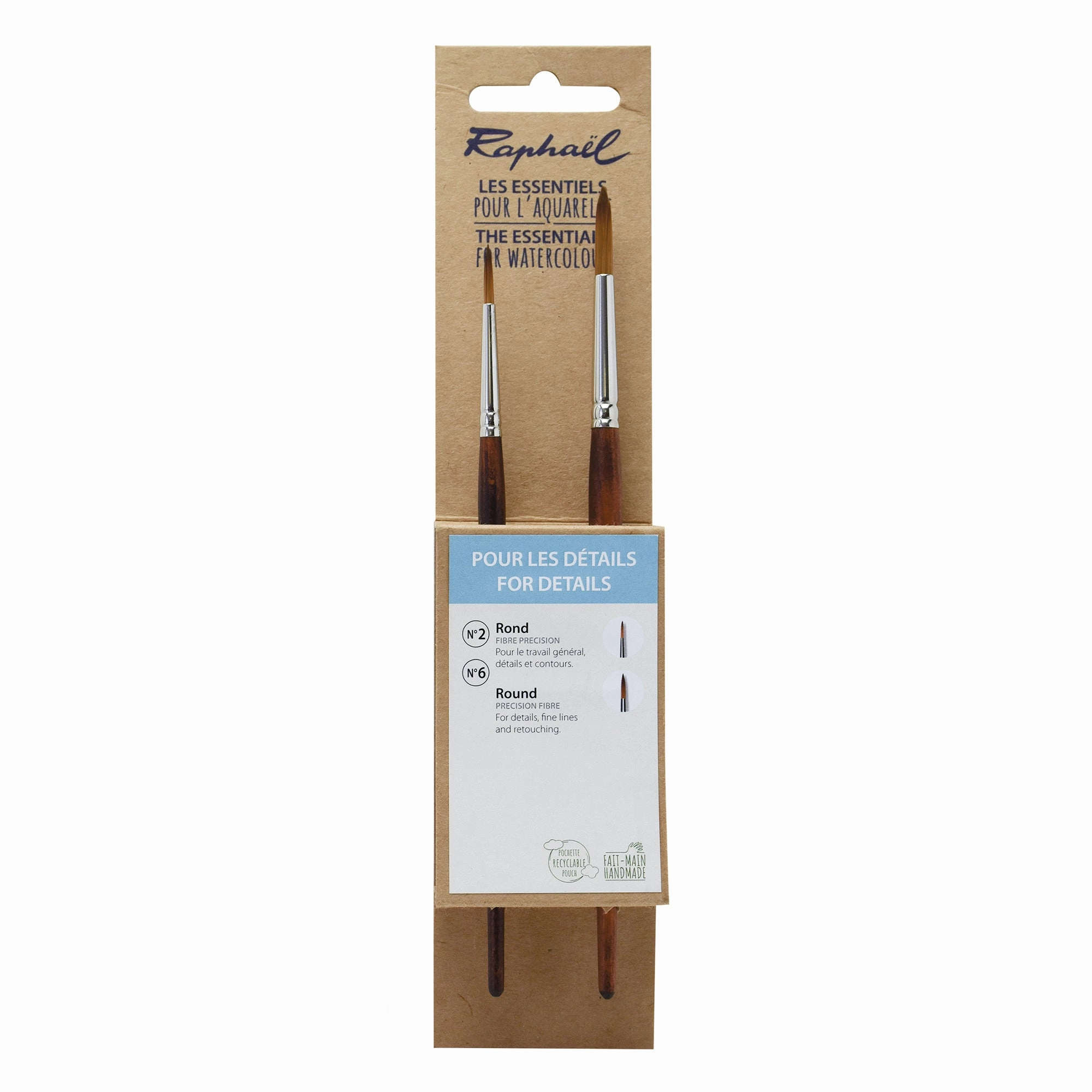 bold 2-Pack Essential Watercolour Brush Set - Round