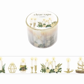 leather stackable Candle Clear Pet Tape