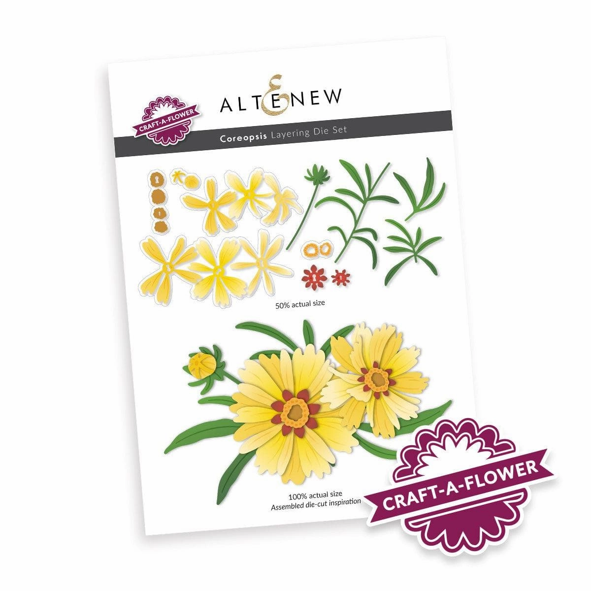 Craft-A-Flower: Coreopsis Layering Die Set magnetic