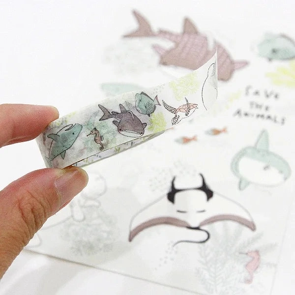 alloy original Endangered Ocean Species Washi Tape