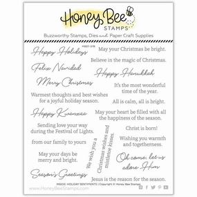 alloy Inside: Holiday Sentiments - 6X6 Stamp Set
