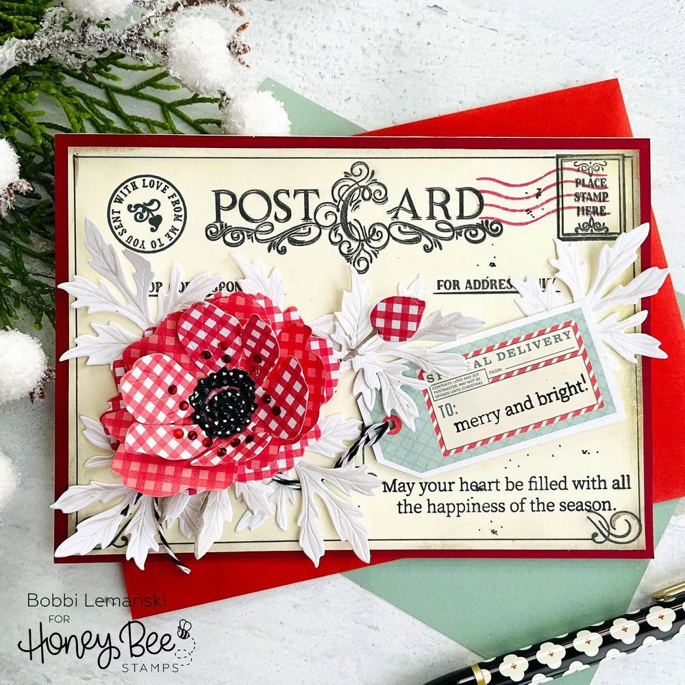 Inside: Holiday Sentiments - 6X6 Stamp Set short