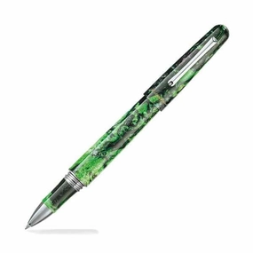 Montegrappa Elmo Summer Bloom Black Star Calla Lilly Rollerball Pen round