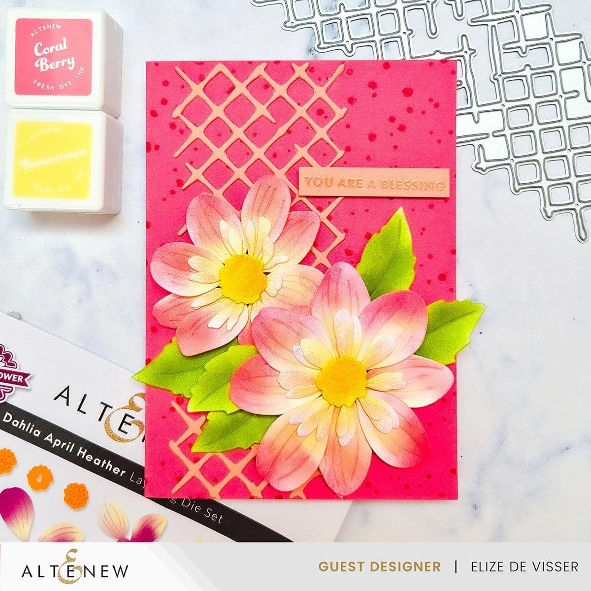 Piped Waffle Die trendy bright
