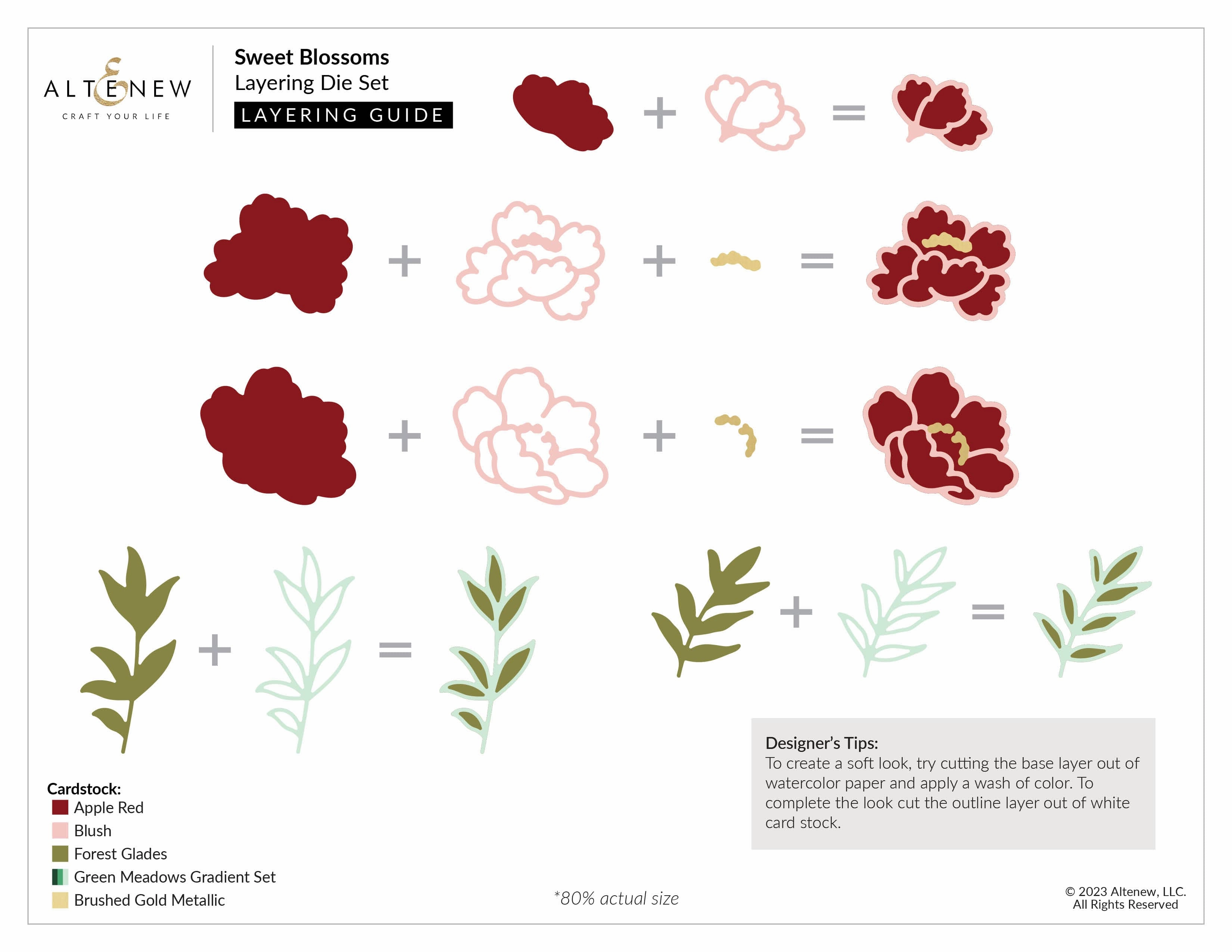premium Sweet Blossoms Layering Die Set