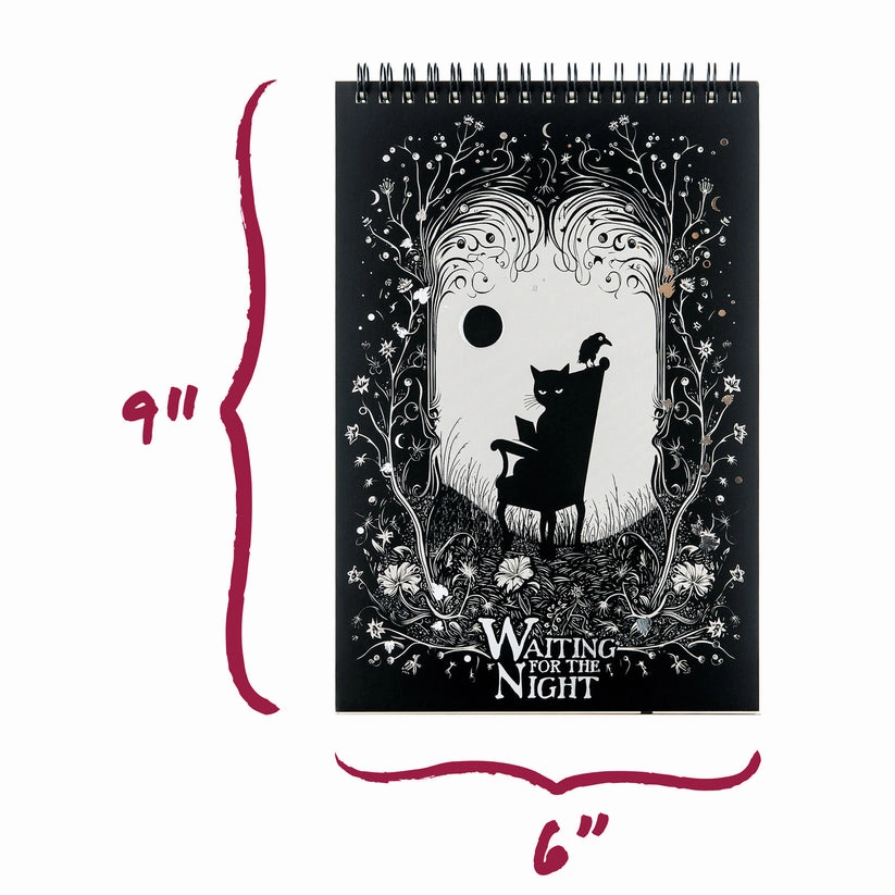 Waiting For The Night Top-Spiral Steno Notepad glossy
