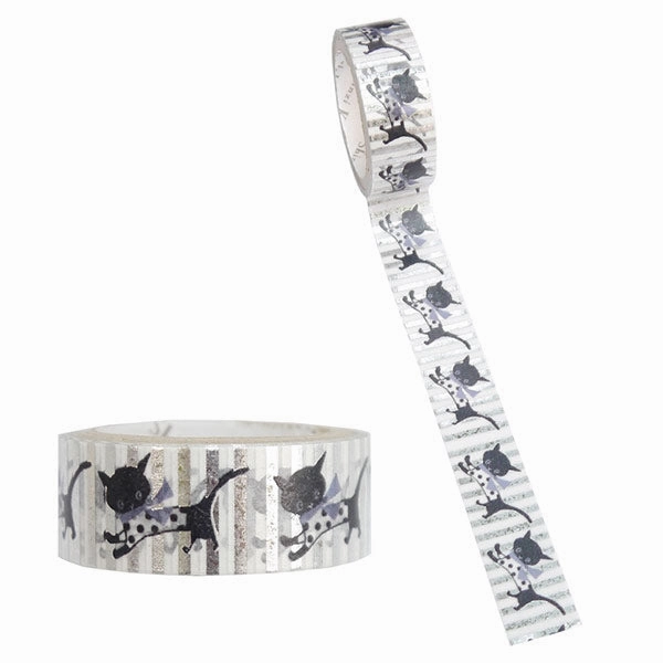 biodegradable latest Walk Cat Foil Washi Tape ? Shinzi Katoh Design