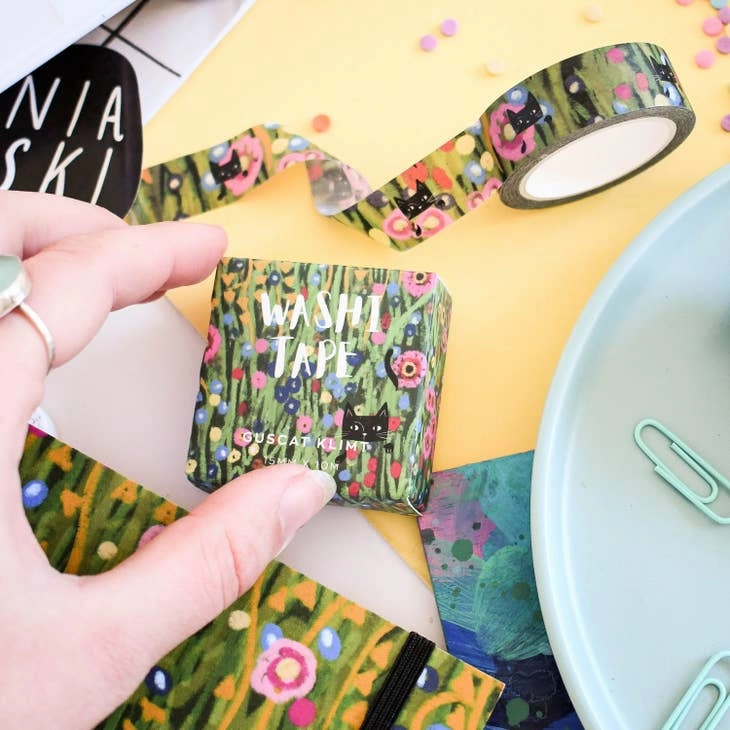 ceramic wooden Guscat Klimt Cat Washi Tape