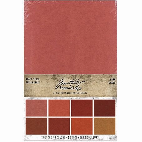Warm Kraft Stock By Tim Holtz 6" X 9" - 24/Pkg classic