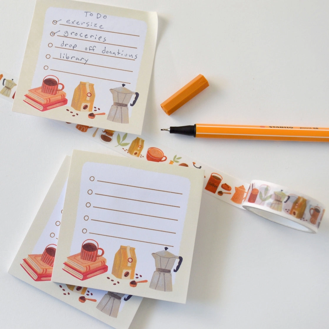 Little List Coffee Sticky Notes luxury daily