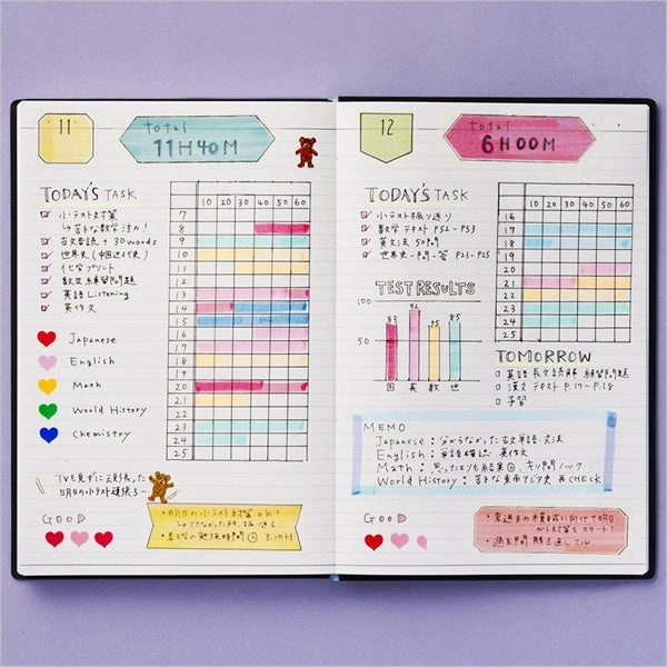 Maste Perforated Washi Tape For Diary Simple Date springloaded