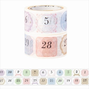 refillable Maste Perforated Washi Tape For Diary Simple Date