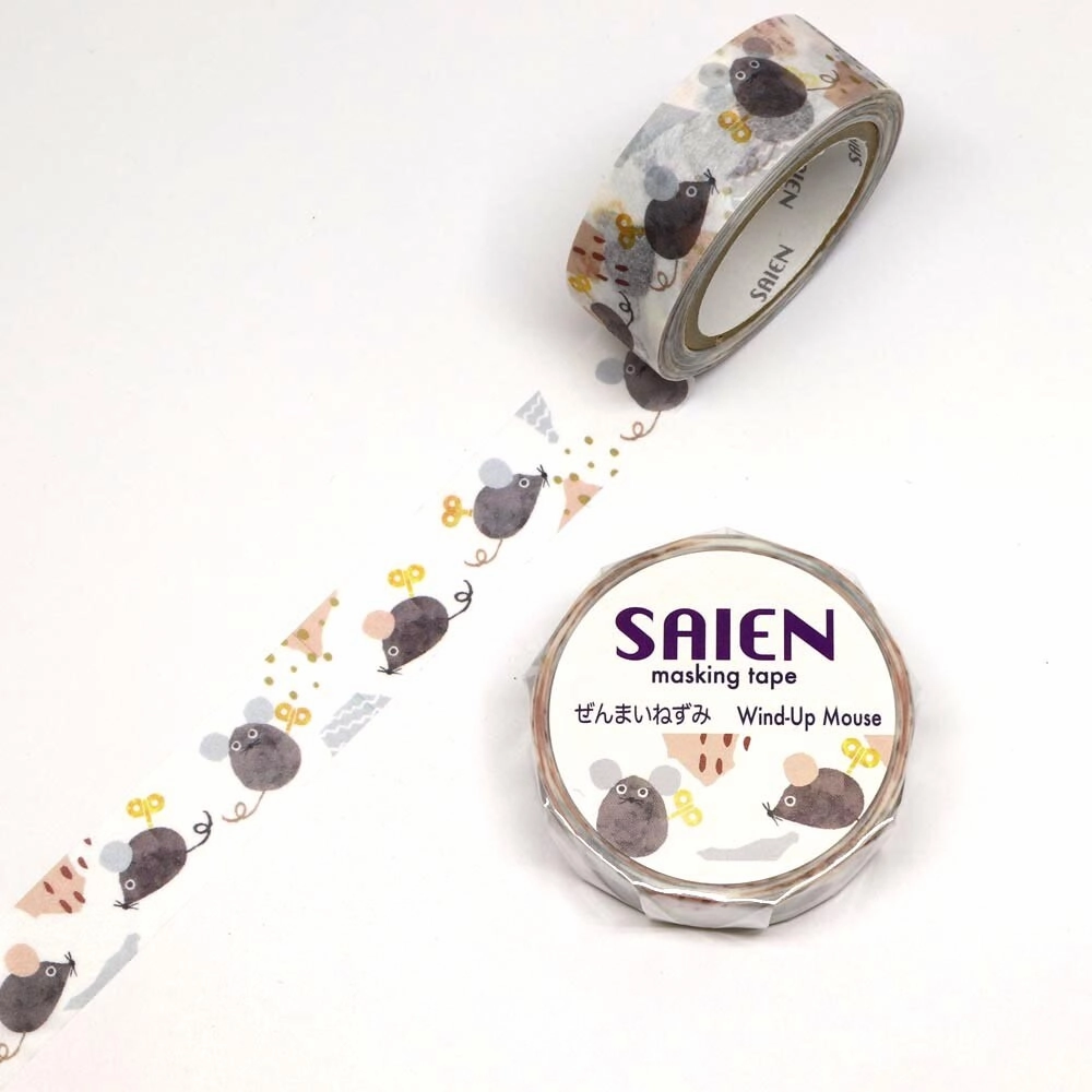 matte adjustable Mouse Washi Tape Saien