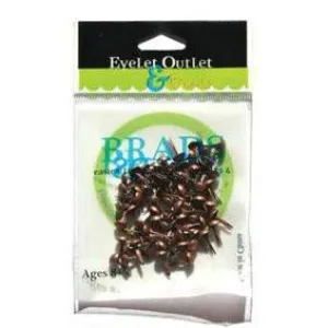 Brushed Copper  Brads 4 Mm 70 Pieces seasonal exclusive