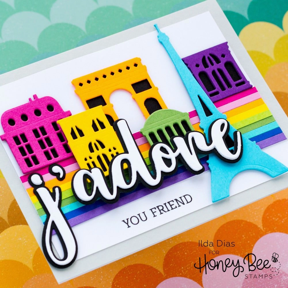 glossy Adore - 3X4 Stamp Set - Retiring