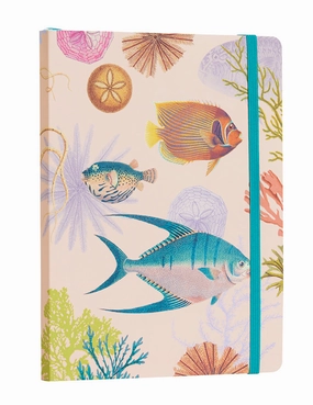 Art Of Nature: Under The Sea Softcover Notebook With Elastic Band waterproof everyday