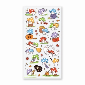 Autumn Mushrooms Sticker Sheet collectible expandable