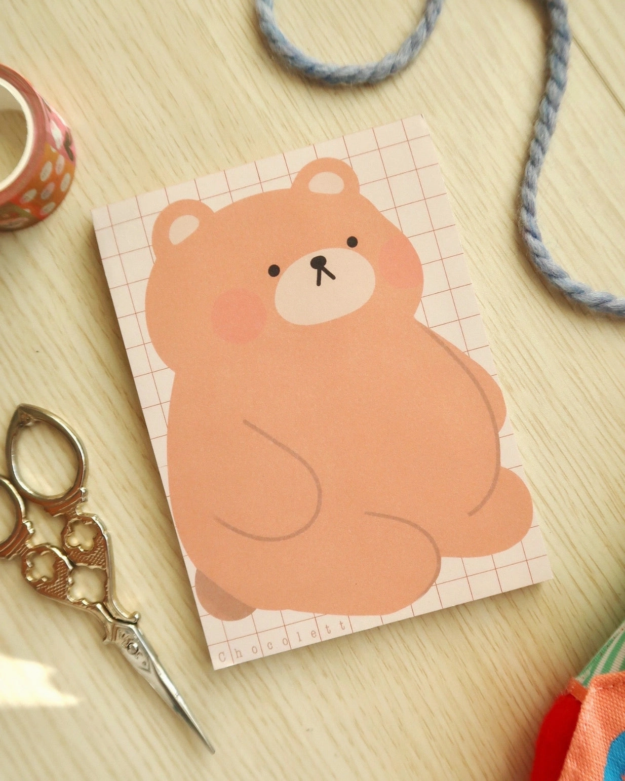 Bear Notepad steel loose