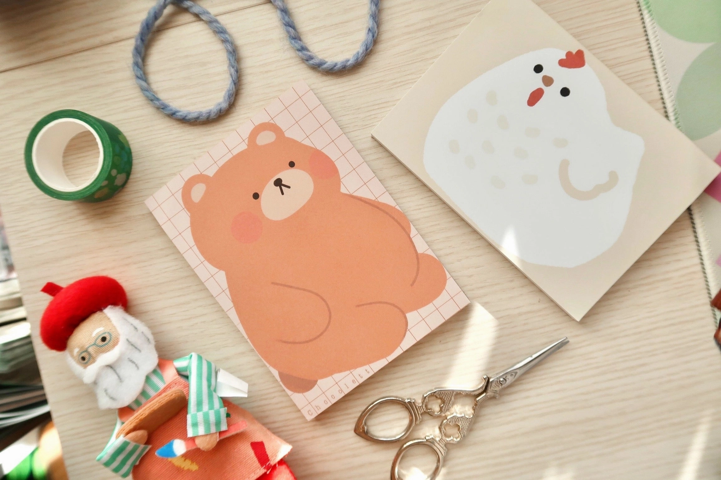 Bear Notepad cotton