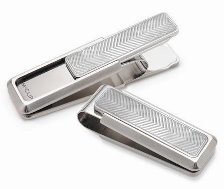 trendy bestselling M-Clip Stainless Steel W/Etched Border Money Clip