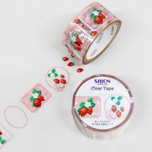 Strawberry Stamp Story Clear Tape robust earthy