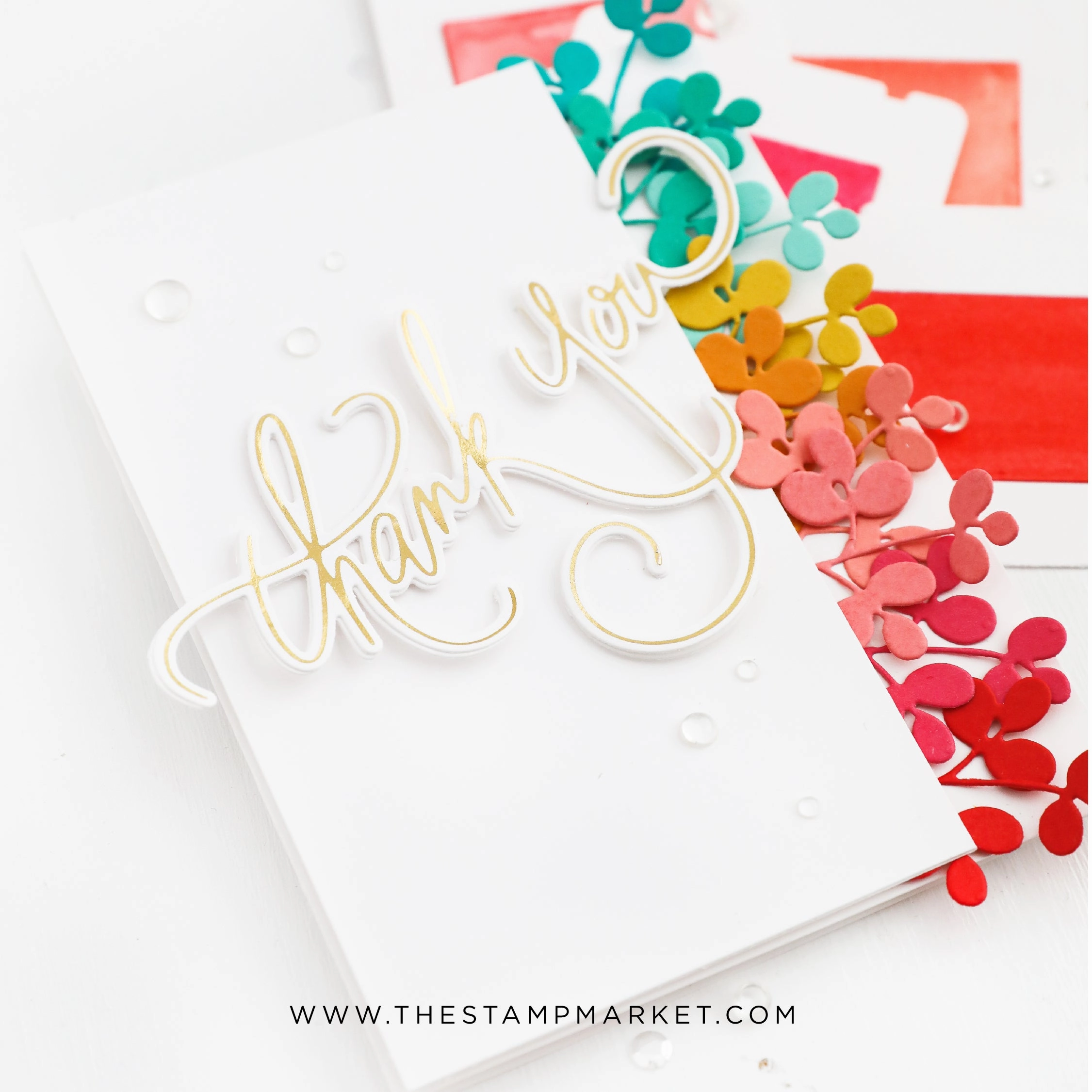 quickdry trendy Super Scripty Thank You Stamp