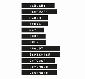 solid Washi Tape Months Planner Essentials 12 Rolls Nr.14