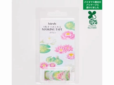 steel resilient Water Lily Washi Roll Sticker