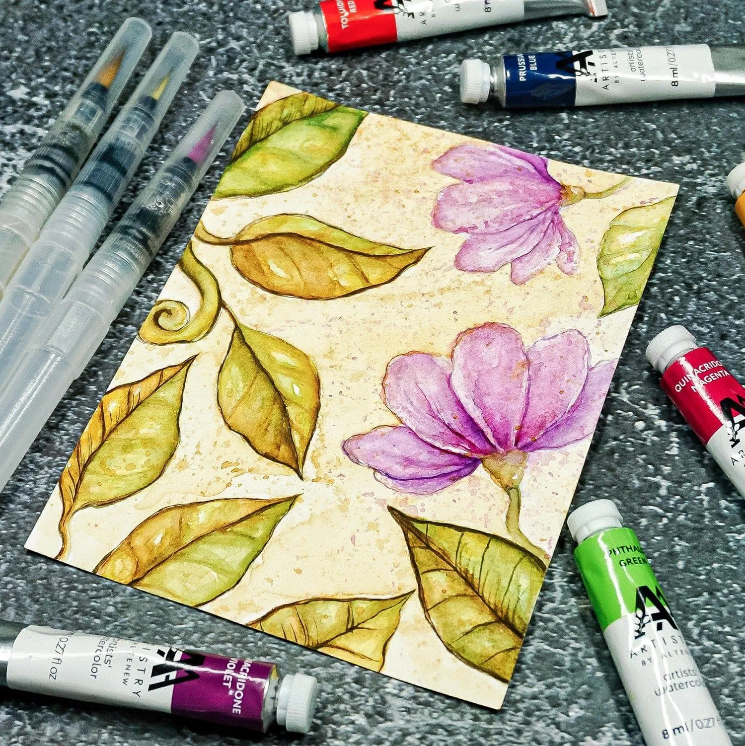 Watercolor Brush - Medium seasonal