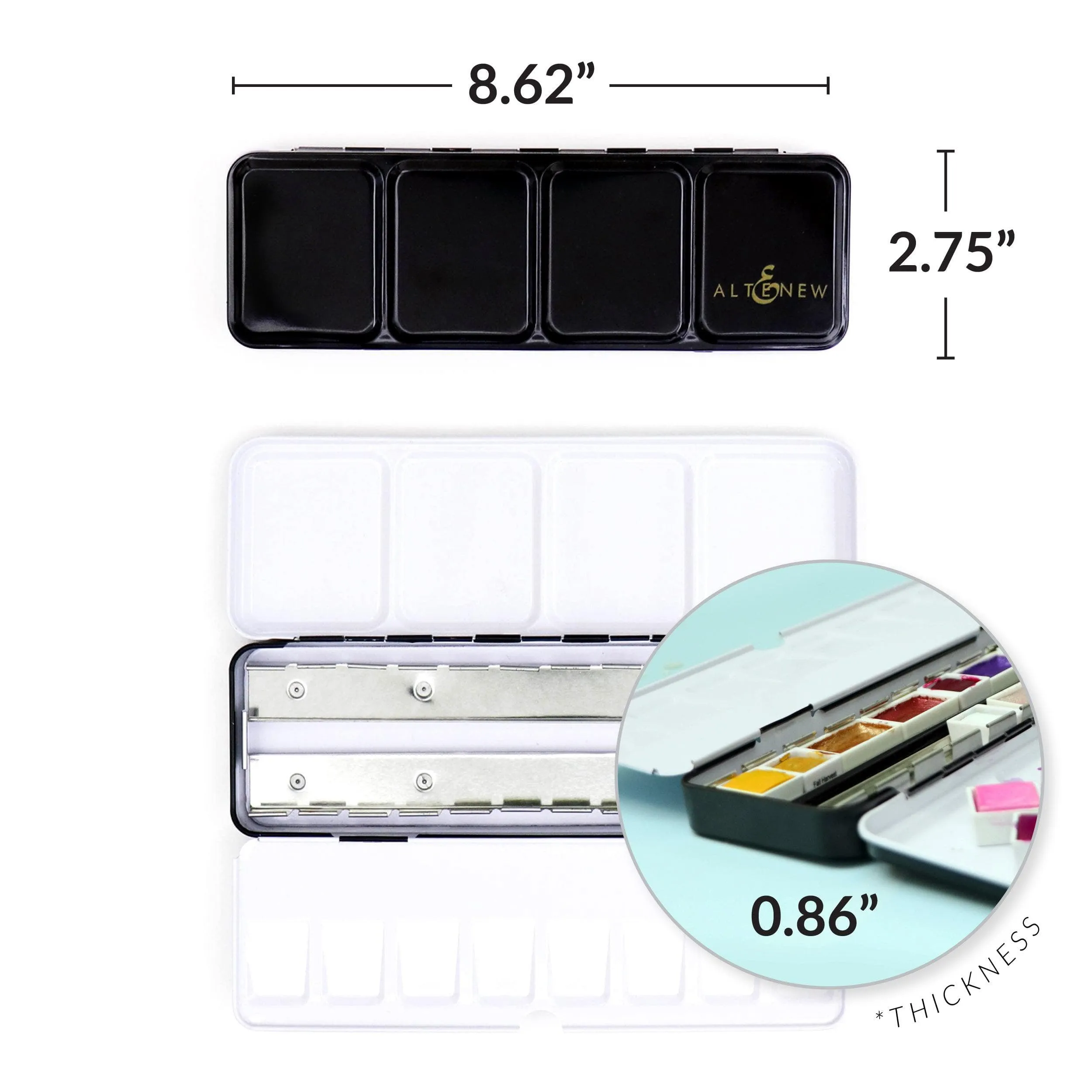 Watercolor Tin Case sleek