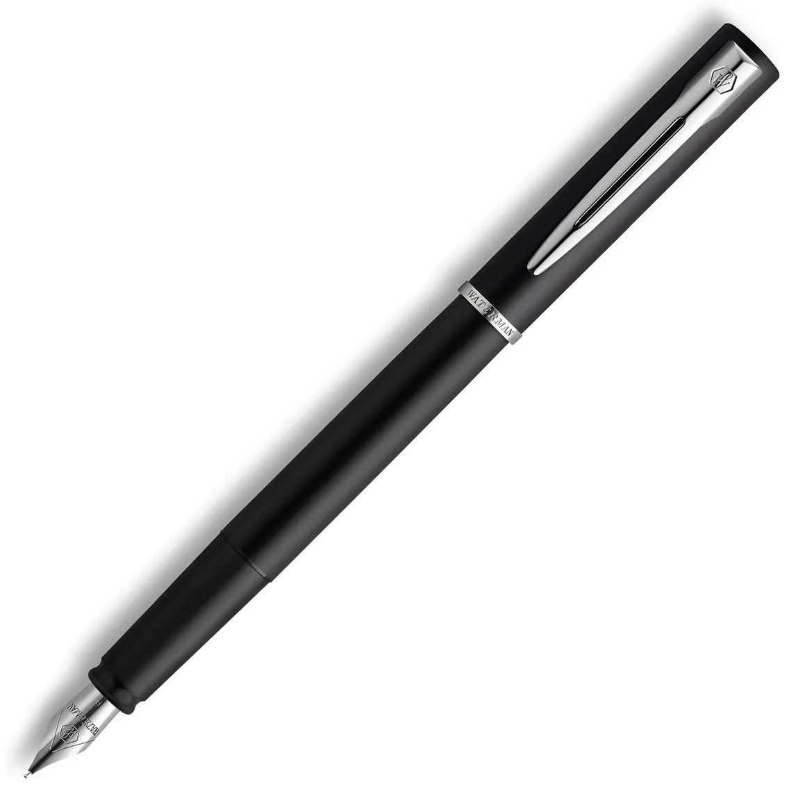 Waterman Allure Black Lacquer & Chrome Fountain Pen classic