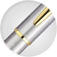 Waterman Hemisphere Stainless Steel & Gold Fountain Pen vintage square