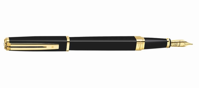 vegan Waterman Exception Slim Black/Gold Fountain Pen