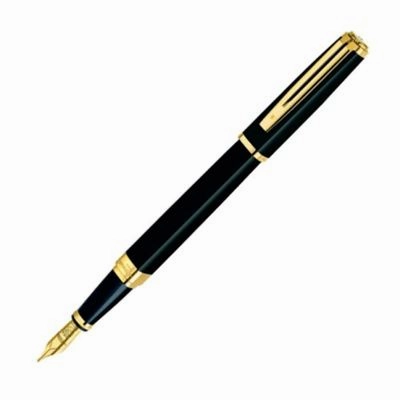 Waterman Exception Slim Black/Gold Fountain Pen budget