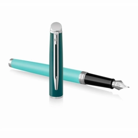 Waterman Hemisphere Light Green Lacquer & Chrome Fountain Pen sealed sturdy