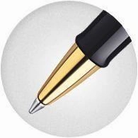 Waterman Hemisphere Stainless Steel & Gold Rollerball Pen stackable