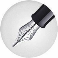 Waterman Hemisphere Stainless Steel Fountain Pen retractable