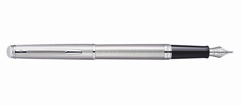 Waterman Hemisphere Stainless Steel Fountain Pen glossy premium