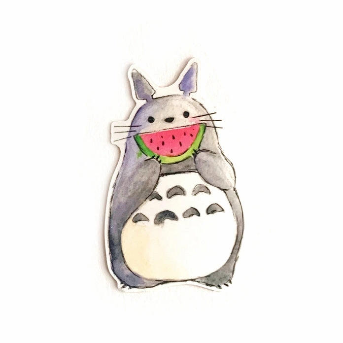 mini Watermelon Totoro Vinyl Sticker