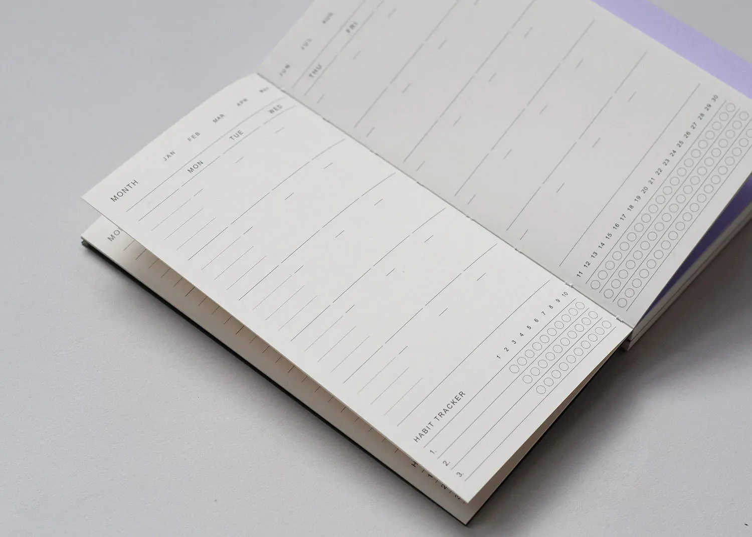 3 In 1 Planner Petite A6 - Blue - Monthly/Weekly/To Do Note metal retractable