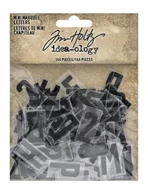 Tim Holtz Collection  Idealolgy - Mini Marquee Letters alloy basic