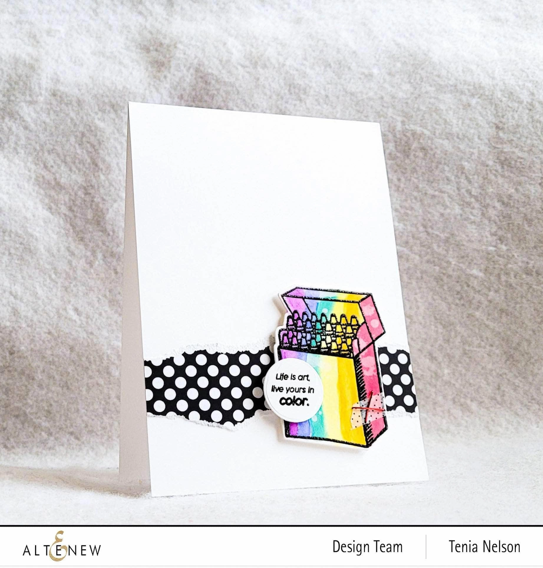 pack kit Colorful Crayons Die